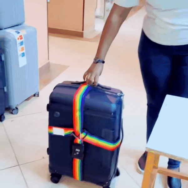 Rainbow Secure Suitcase Strap