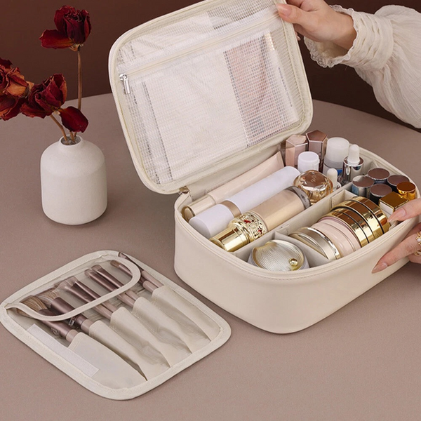 Chic Travel Makeup Organiser