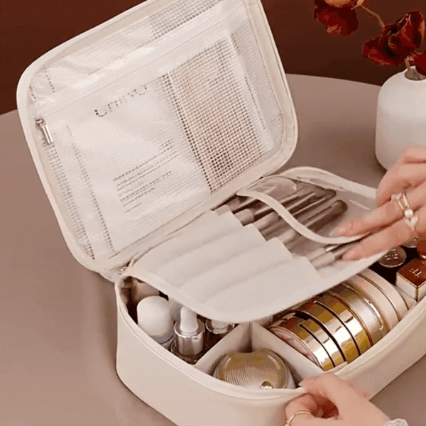 Chic Travel Makeup Organizer